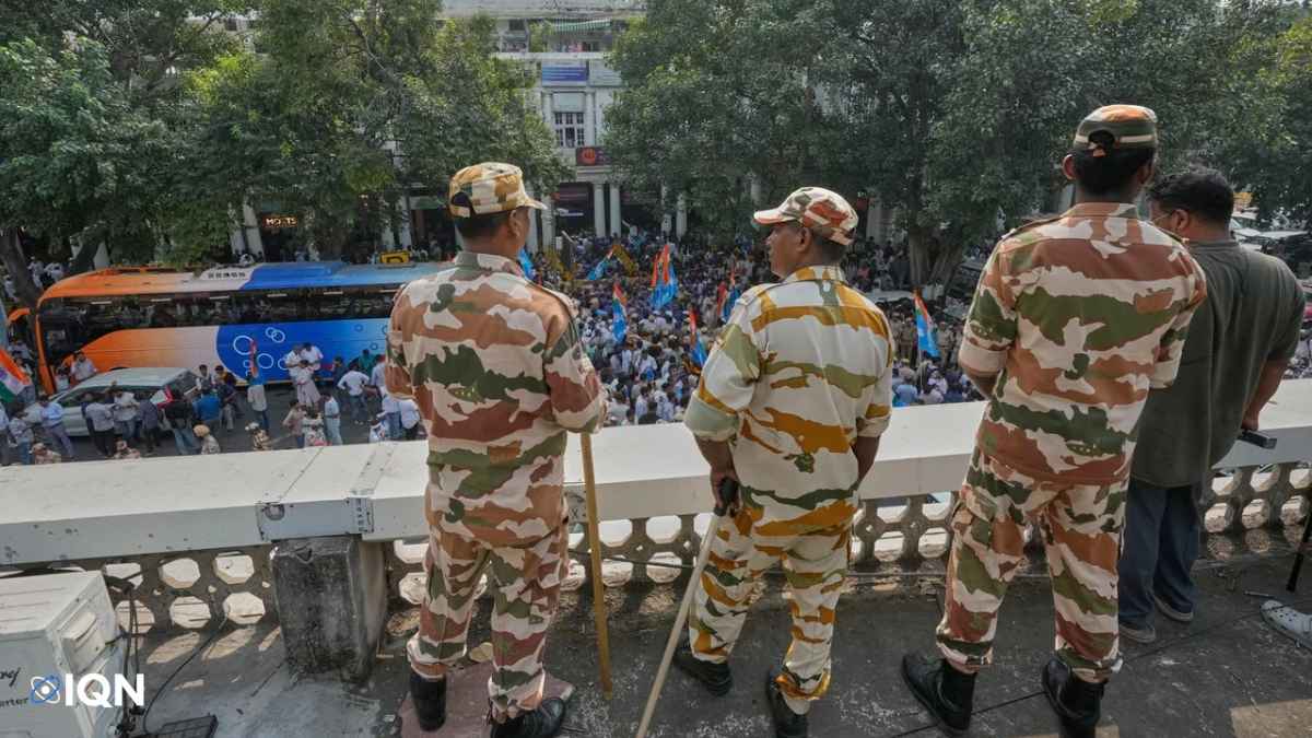Police crack down on ‘cockroach’ protest in Delhi as group says leaders detained